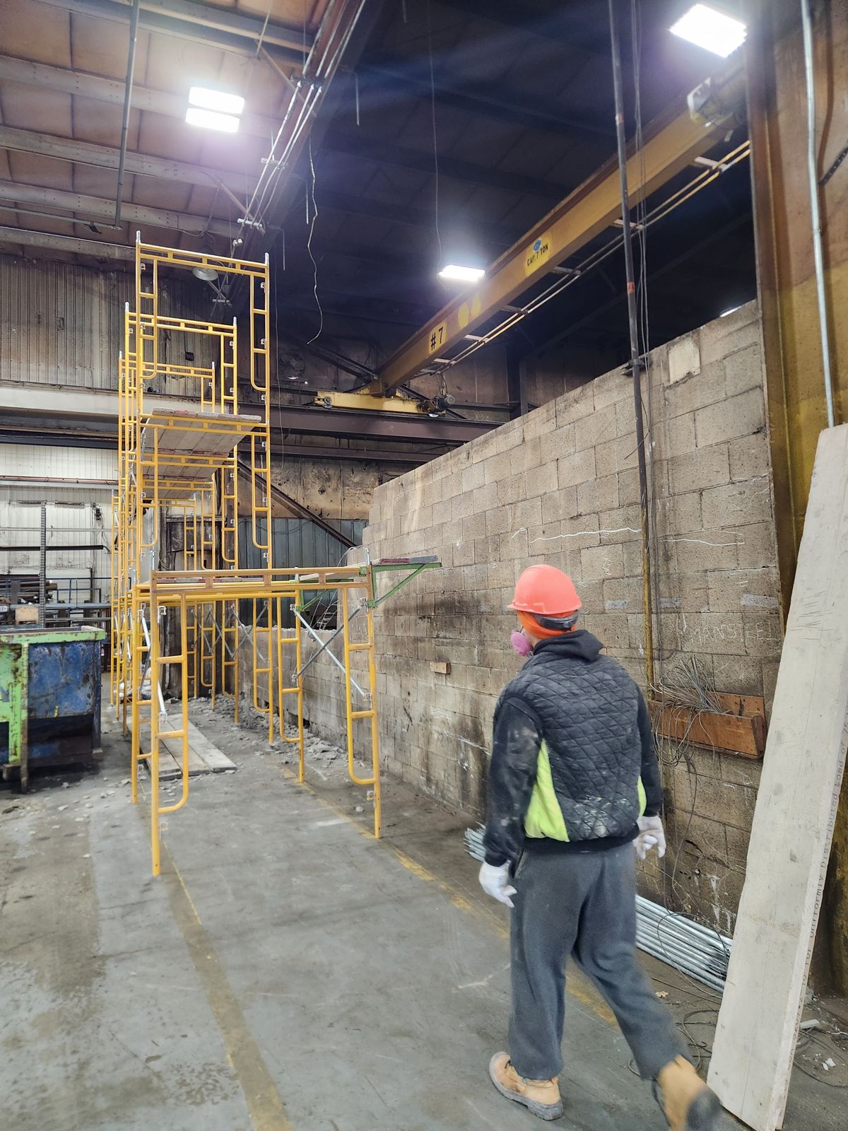 Commercial block work and elevator shafts by All Canadian Masonry