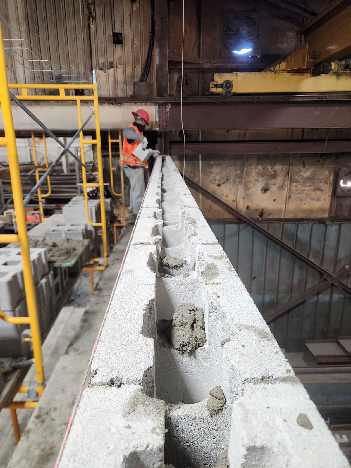 Commercial block work and elevator shafts by All Canadian Masonry